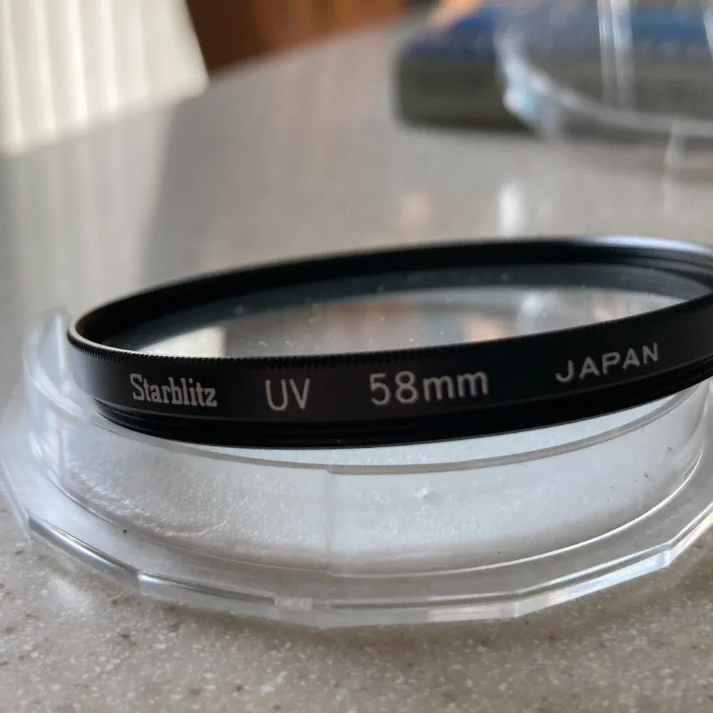 Vintage Camera Filter Lot: Rolev, Popular Polar, Starblitz - 52 58 mm